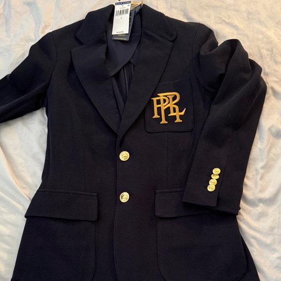 Ralph Lauren Black Blazer with Gold Accents